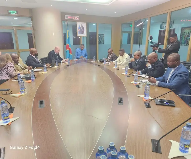José Mpanda Kabangu échange avec une délégation de British International Investment sur les opportunités d’investissement dans les télécommunications en RDC